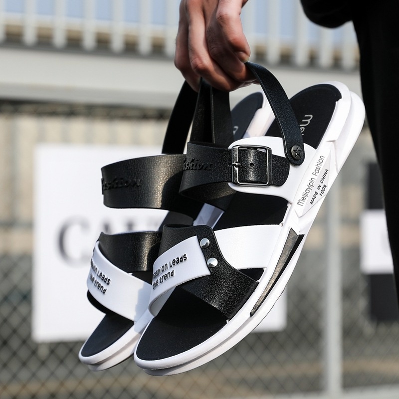 Men's Sandals Style Outdoor Non-slip Men's Beach Shoes Korean Version Vietnamese Roman Dual-use Slippers Men