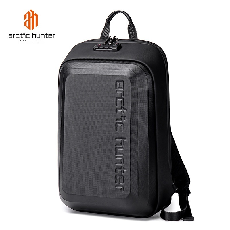 Shockproof Hard Shell Backpack Men's Anti-theft College Student Schoolbag Casual Fashion15.6 Inch Computer Backpack