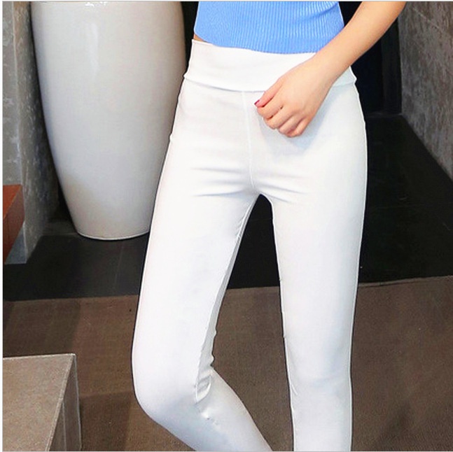 Korean Version Of Large Size Slim Fit High Waist Leggings Outer Wear Elastic Skinny Pants