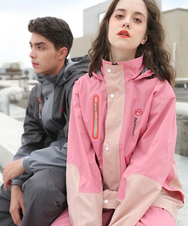 Cycling Raincoat Anti-ratorm Rider Reflective Raincoat Adult Men And Women Double-layer Split Raincoat Rain Pants Suit