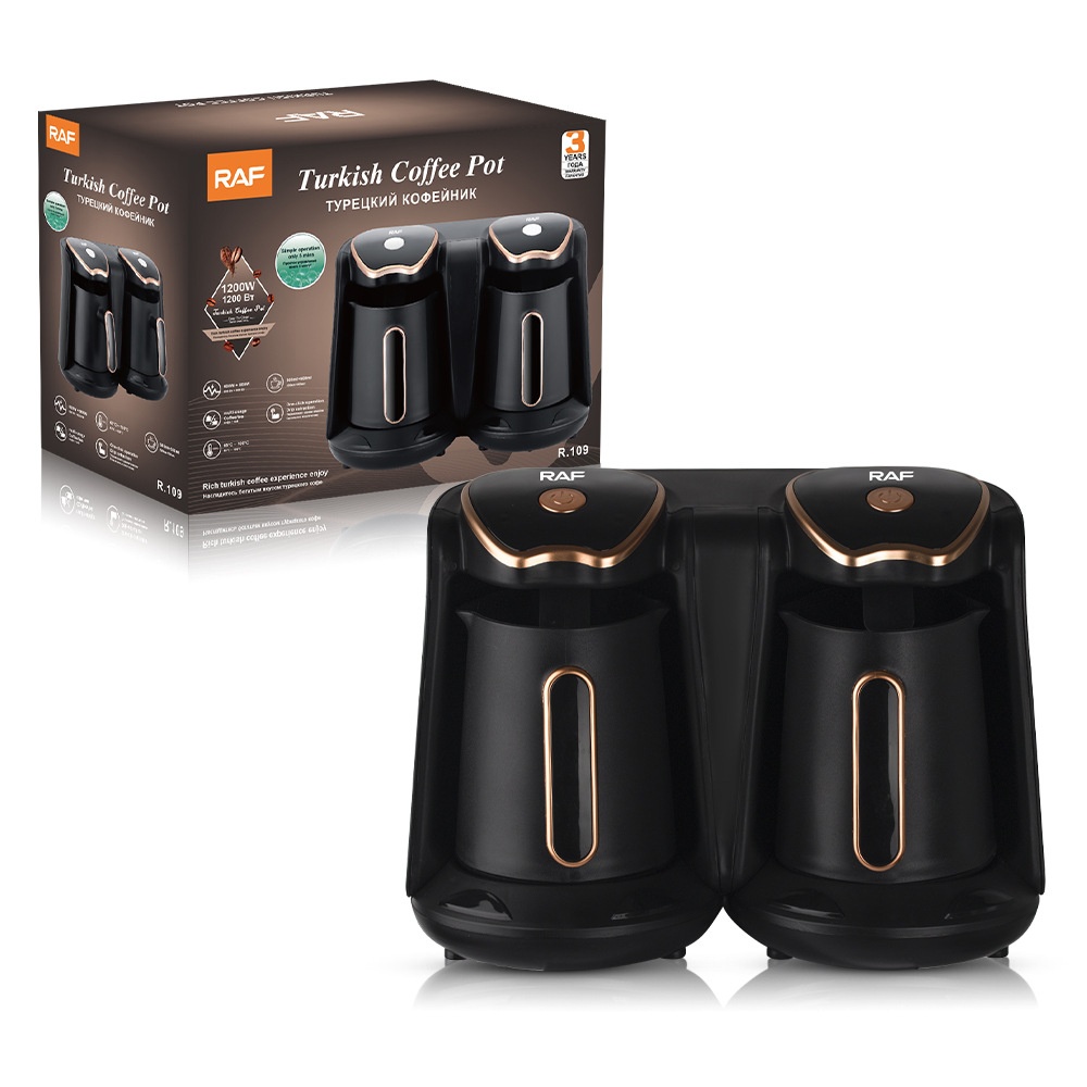 R A F Home Heated Coffee Cup Turkish Coffee Pot Portable Office Coffee Tea Maker