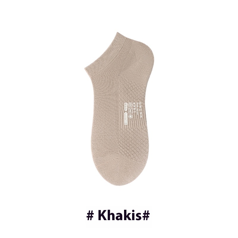 Spring And Summer Socks Men's Massage Bottom Boat Socks Mesh Breathable Sweat-Absorbent Boneless Boat Socks Men's Casual Socks