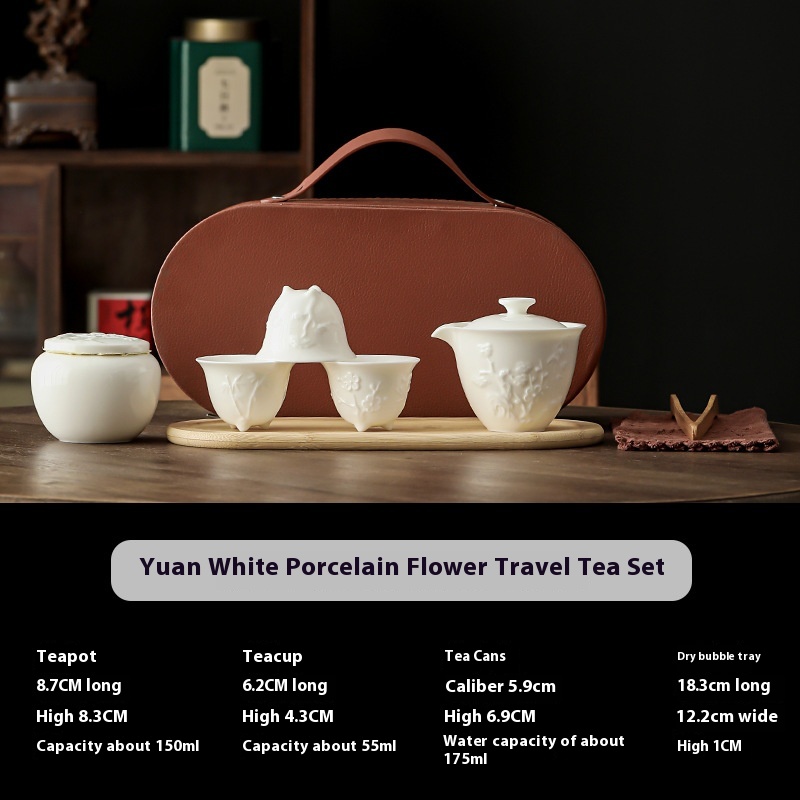 Portable Travel Tea Kung Fu Tea Set Carry-on Bag Set