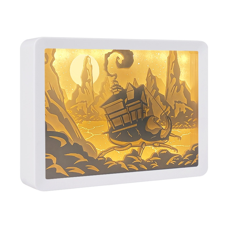 Cartoon Sense Beetle Faith3 DStereo Light And Shadow Paper Sculpture Lamp Creative Gift Gift Desktop Ornaments