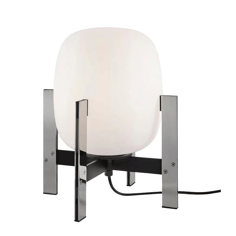 Glass Nordic Iron Creative Simple Table Lamp Designer Bedroom Bedside Lamp Decoration High-end Table Lamp Exhibition Hall